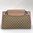 Gucci Borsa a spalla Emily GG Supreme beige rosa cipria con catena