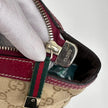 Gucci Borsa a spalla GG Canvas Beige Pelle Rossa