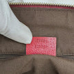 Gucci Borsa a spalla GG Canvas Beige Pelle Rossa