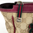 Gucci Borsa a spalla GG Canvas Beige Pelle Rossa