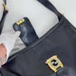 Gucci Borsa a spalla Hobo Horsebit in pelle nera anni ’70