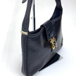 Gucci Borsa a spalla Hobo Horsebit in pelle nera anni ’70