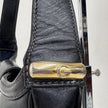 Gucci Borsa a spalla Hobo Horsebit in pelle nera anni ’70