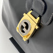 Gucci Borsa a spalla Hobo Horsebit in pelle nera anni ’70
