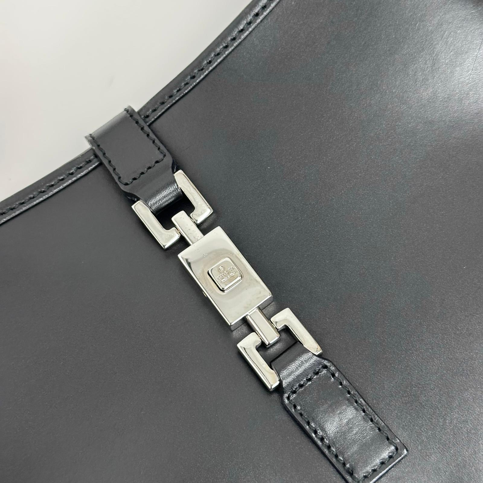 Gucci Borsa a spalla Jackie in pelle nera