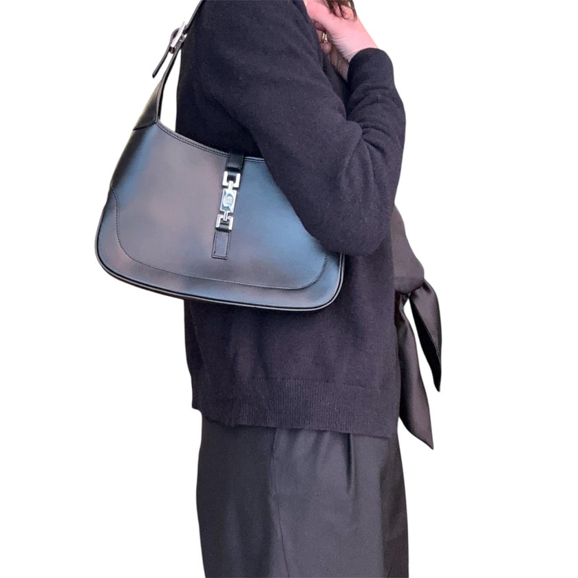 Gucci Borsa a spalla Jackie in pelle nera