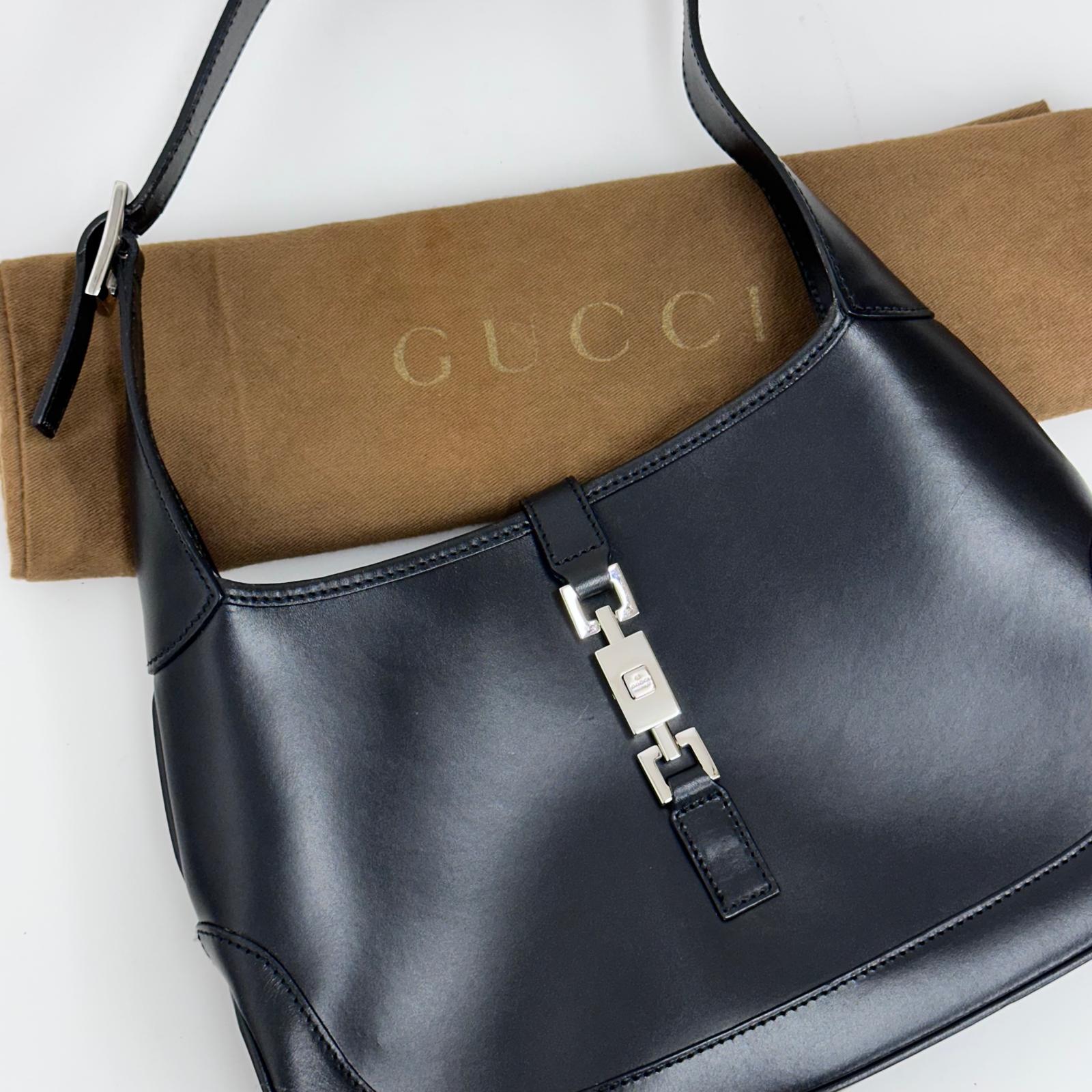 Gucci Borsa a spalla Jackie in pelle nera