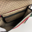 Gucci Borsa a spalla Monogram GG Plus con Web Stripe