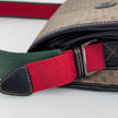 Gucci Borsa a spalla Monogram GG Plus con Web Stripe