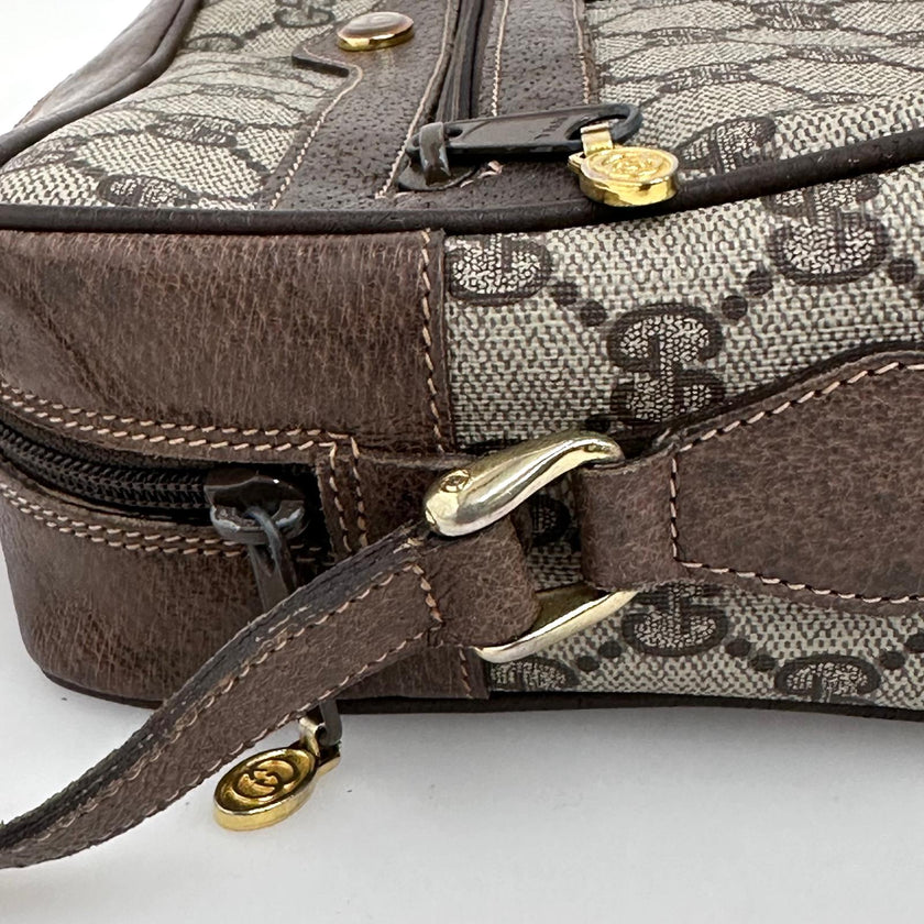 Gucci Borsa a tracolla GG Supreme con banda Web vintage