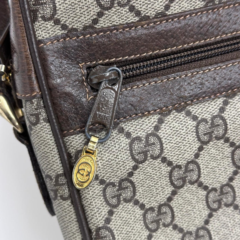 Gucci Borsa a tracolla GG Supreme con banda Web vintage