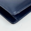 Gucci Borsa a tracolla in pelle blu con logo GG oro anni ‘80