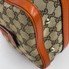 Gucci Boston Bag in tela GG Supreme con Dettagli in Pelle Arancio