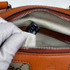 Gucci Boston Bag in tela GG Supreme con Dettagli in Pelle Arancio