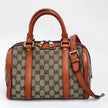 Gucci Boston Bag in tela GG Supreme con Dettagli in Pelle Arancio