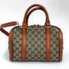Gucci Boston Bag in tela GG Supreme con Dettagli in Pelle Arancio