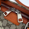 Gucci Boston Bag in tela GG Supreme con Dettagli in Pelle Arancio