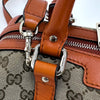 Gucci Boston Bag in tela GG Supreme con Dettagli in Pelle Arancio