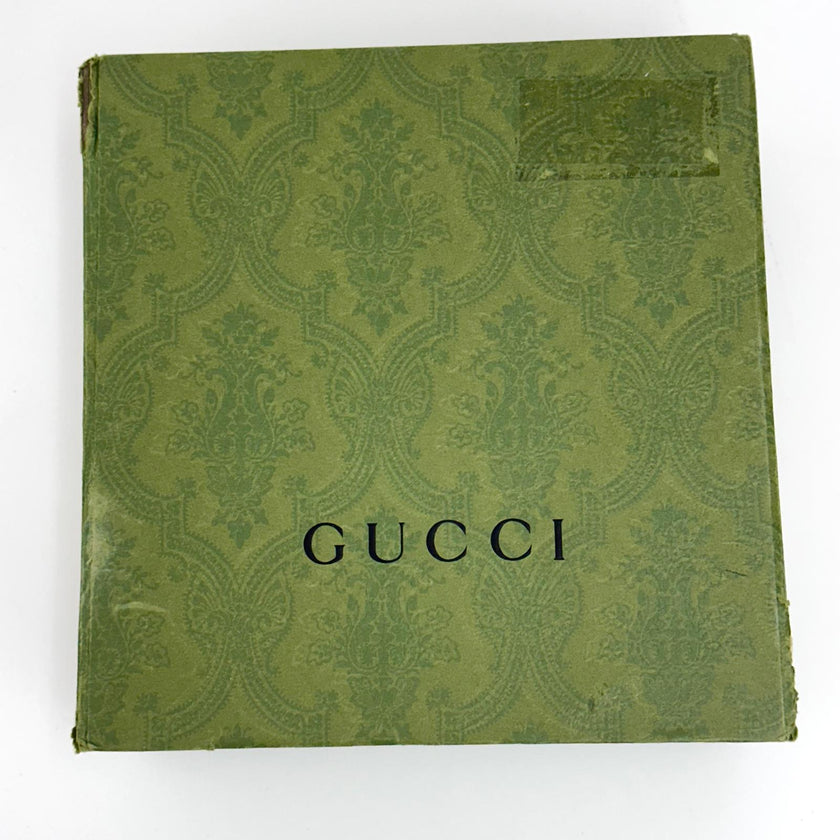 Gucci Cintura GG Marmont in pelle nera con fibbia doppia G argento