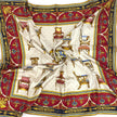 Gucci Foulard in seta con stampa arredi classici 90x90
