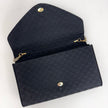 Gucci GG Pochette Monogram Raso Nero con catena argento 1989