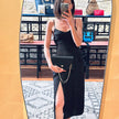 Gucci GG Pochette Monogram Raso Nero con catena argento 1989