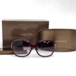 Gucci Occhiali da Sole Bordeaux con Medaglione Crest