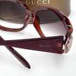 Gucci Occhiali da Sole Bordeaux con Medaglione Crest