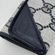 Gucci Portachiavi Vintage GG Monogram Blu con Custodia in Pelle