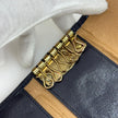 Gucci Portachiavi Vintage GG Monogram Blu con Custodia in Pelle