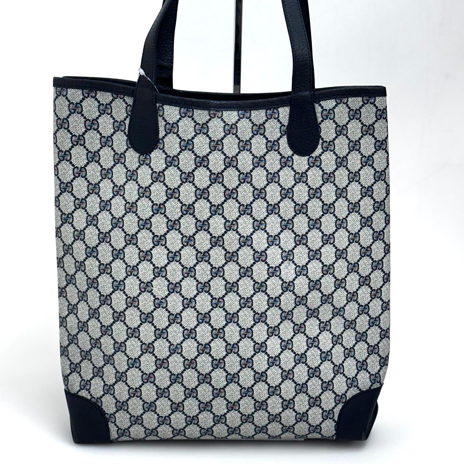 Gucci Shopper Tote Vintage in Tela GG Supreme Blu
