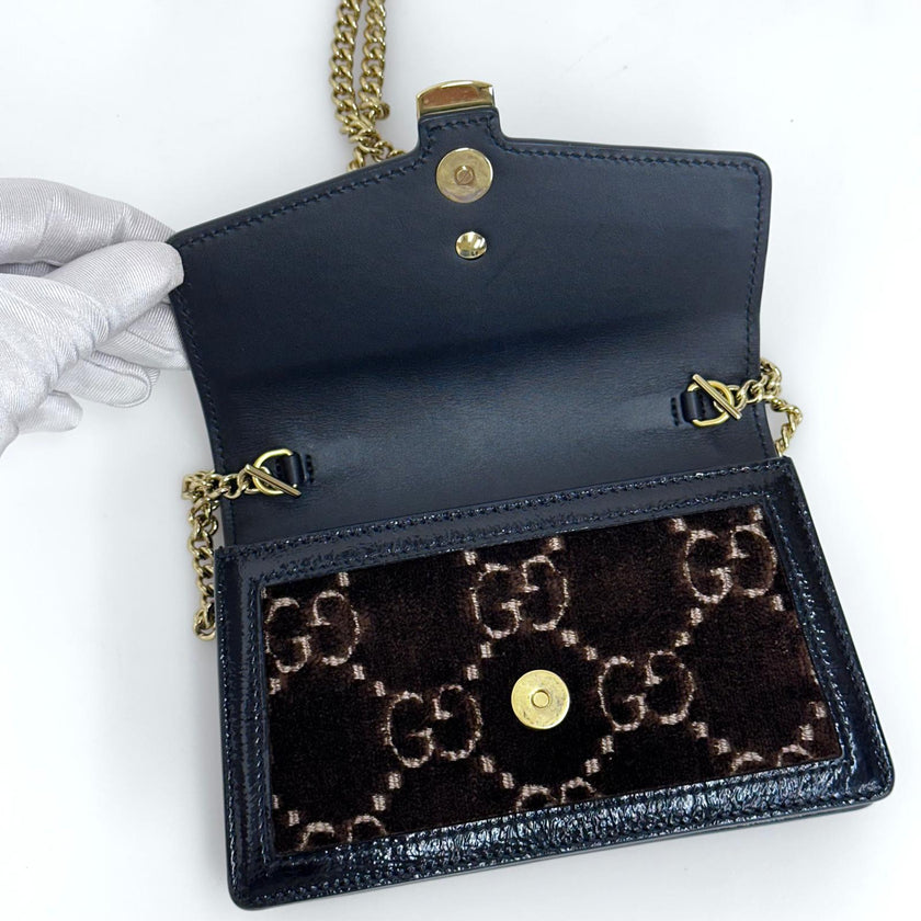 Gucci Sylvie Mini Bag in Velluto GG