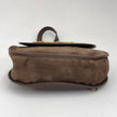 Gucci Zaino monospalla Horsebit in suede marrone e pelle