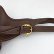 Gucci Zaino monospalla Horsebit in suede marrone e pelle