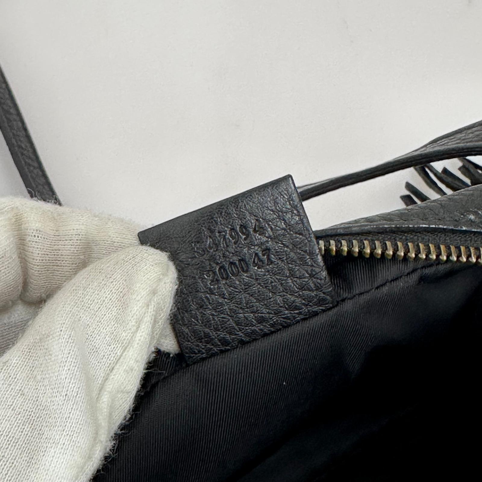 Gucci Borsa Soho Disco Pelle Martellata Nera