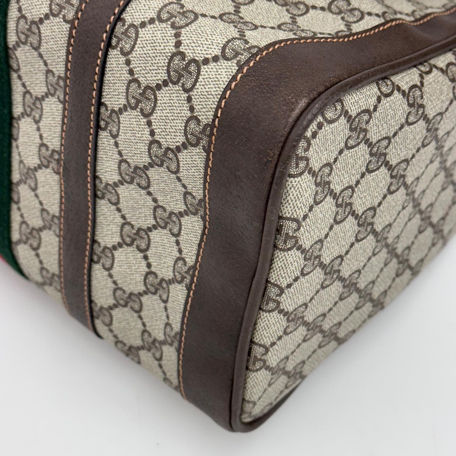 Gucci borsa a mano Boston GG Supreme Web vintage anni 80