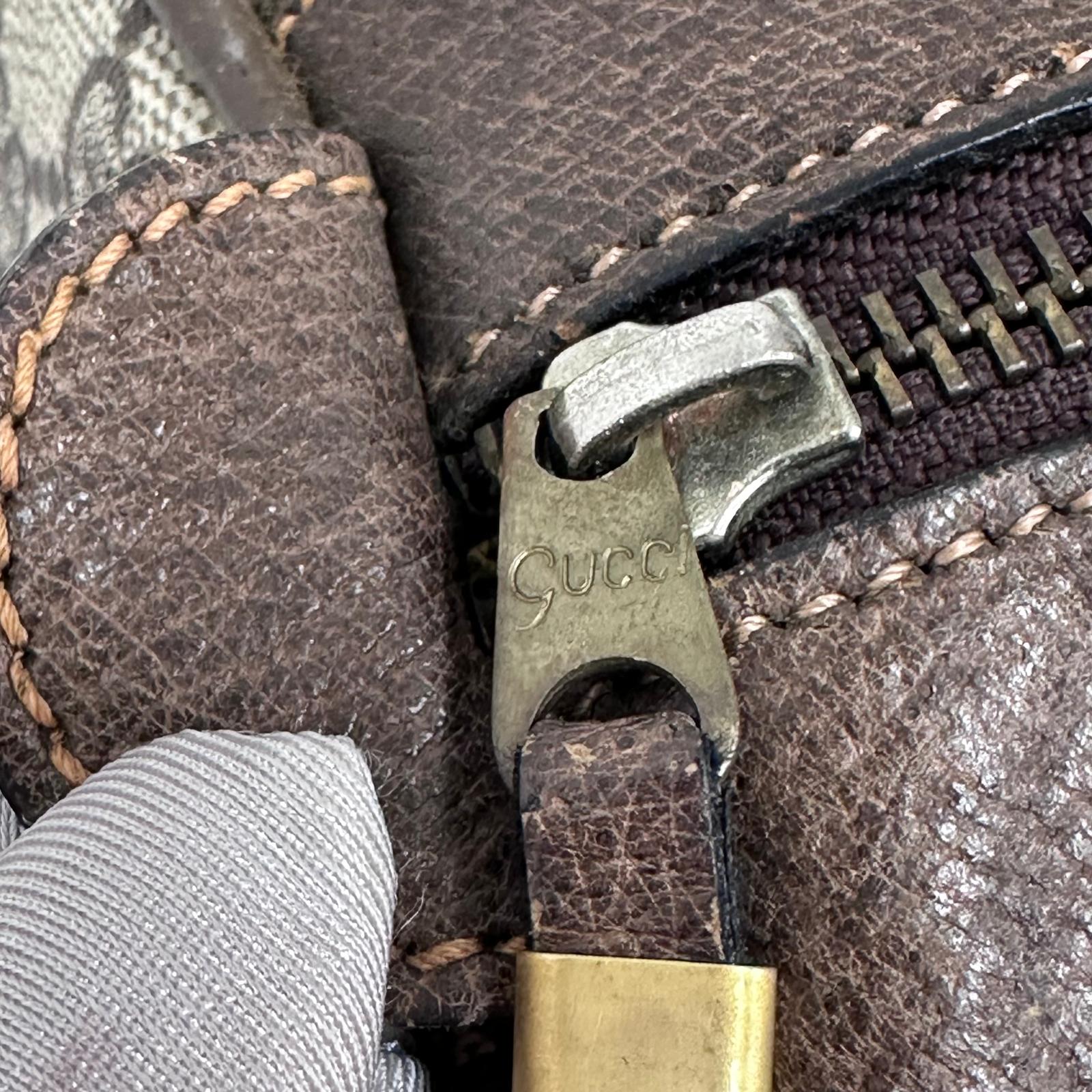 Gucci borsa a mano Boston GG Supreme Web vintage anni 80