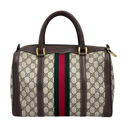 Gucci borsa a mano Boston GG Supreme Web vintage anni 80