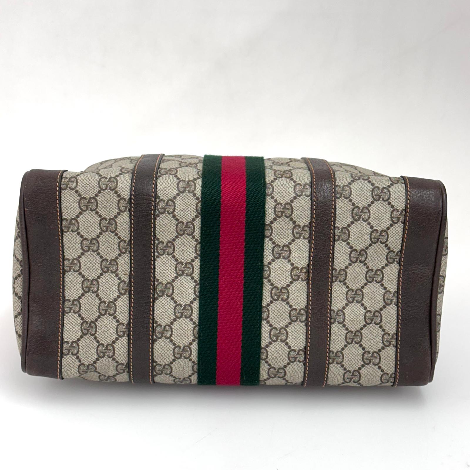Gucci borsa a mano Boston GG Supreme Web vintage anni 80
