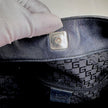 Gucci borsa a spalla pelle nera Bamboo hobo