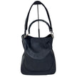 Gucci borsa a spalla pelle nera Bamboo hobo