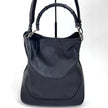 Gucci borsa a spalla pelle nera Bamboo hobo