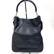 Gucci borsa a spalla pelle nera Bamboo hobo