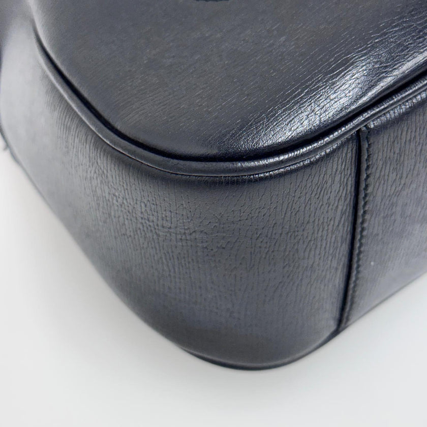 Gucci borsa a spalla pelle nera Bamboo hobo