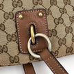 Gucci borsa a spalla tote GG Canvas beige pelle cuoio Charm Interlocking G