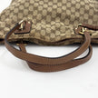 Gucci borsa a spalla tote GG Canvas beige pelle cuoio Charm Interlocking G