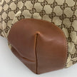 Gucci borsa a spalla tote GG Canvas beige pelle cuoio Charm Interlocking G