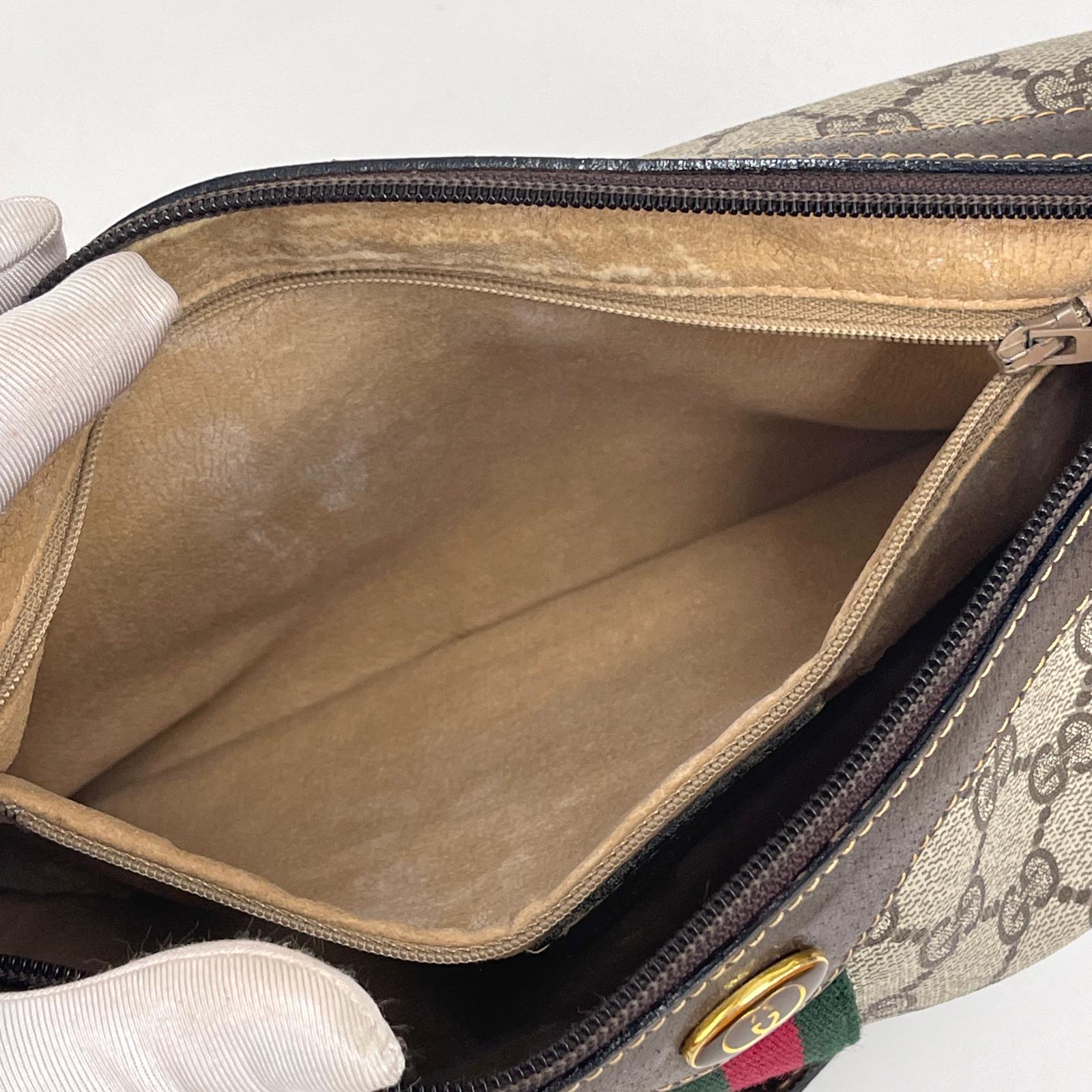 Gucci borsa a tracolla Ophidia in tessuto GG Supreme con dettaglio Web