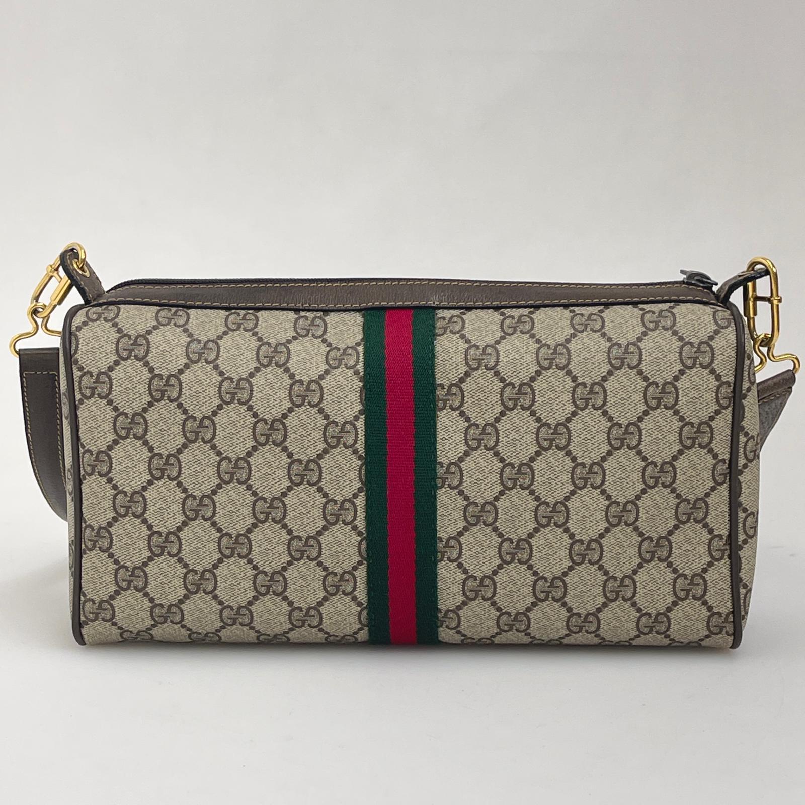 Gucci borsa a tracolla Ophidia in tessuto GG Supreme con dettaglio Web