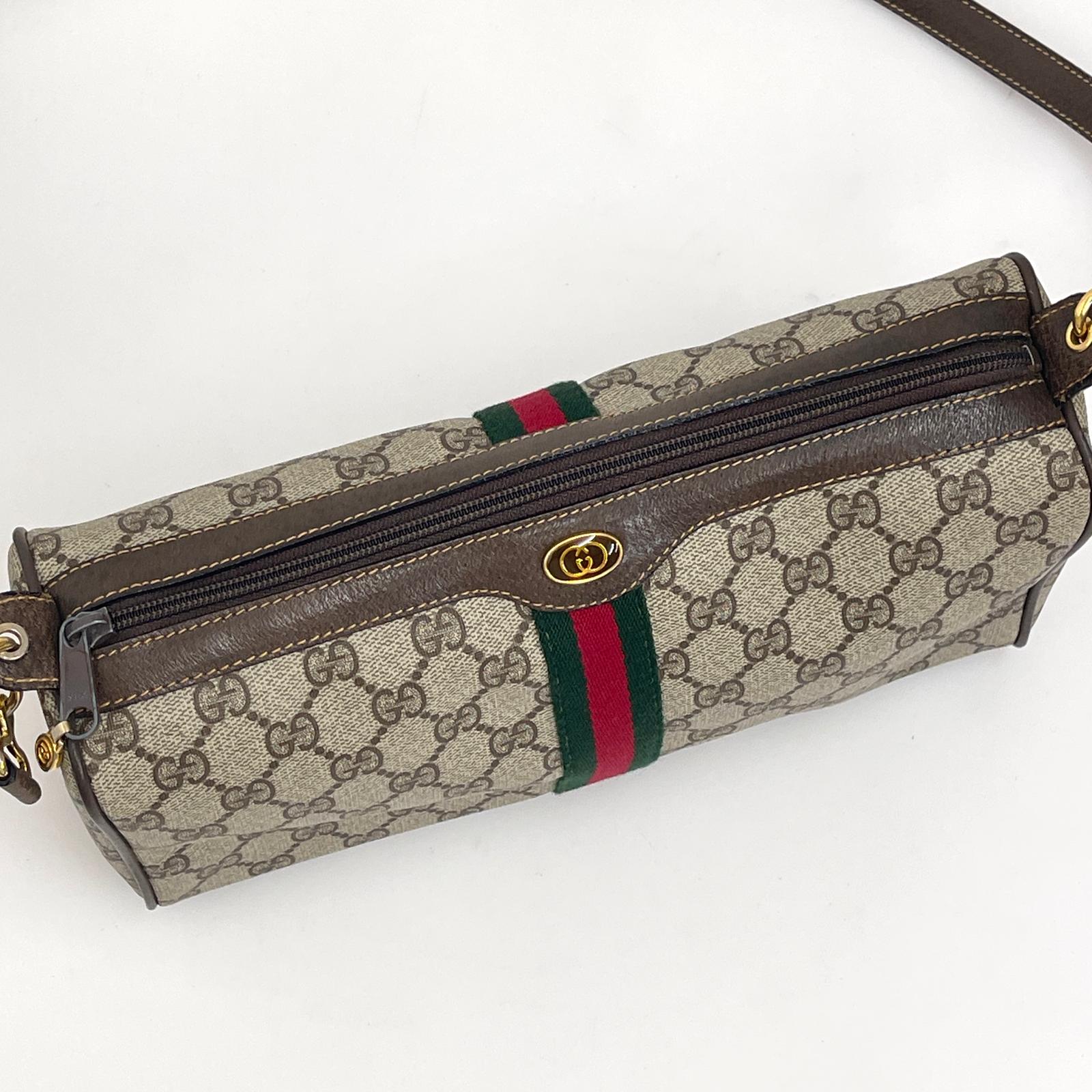 Gucci borsa a tracolla Ophidia in tessuto GG Supreme con dettaglio Web